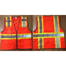 Safety Vest 100%Polyester Knitting Fabric and Mesh Fabric